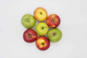 Apples in pot.
