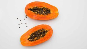 Papaya in floor.