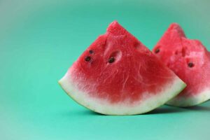 Watermelon in floor.